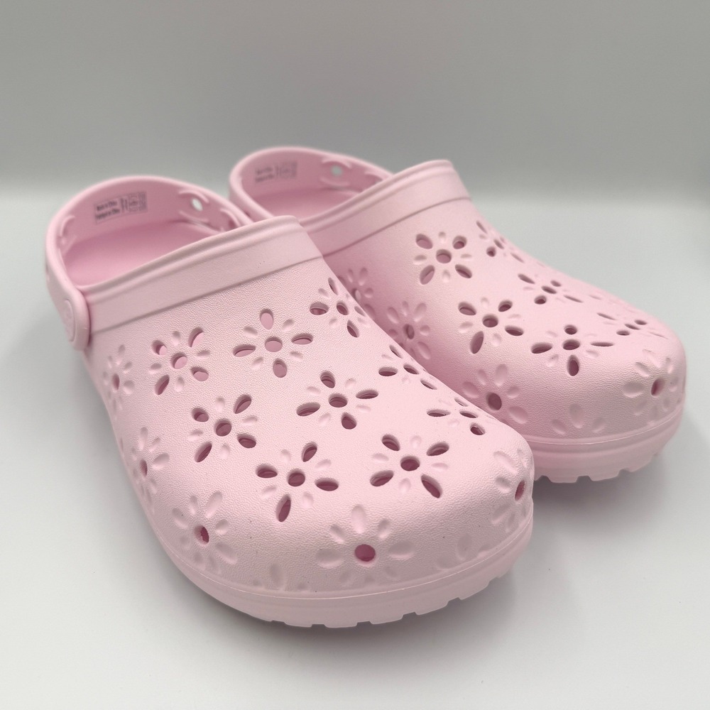 Crocs Classic Floral Cut Out Clog M4/W6 Pink 210927-6ZW **NEW** - Picture 10 of 15